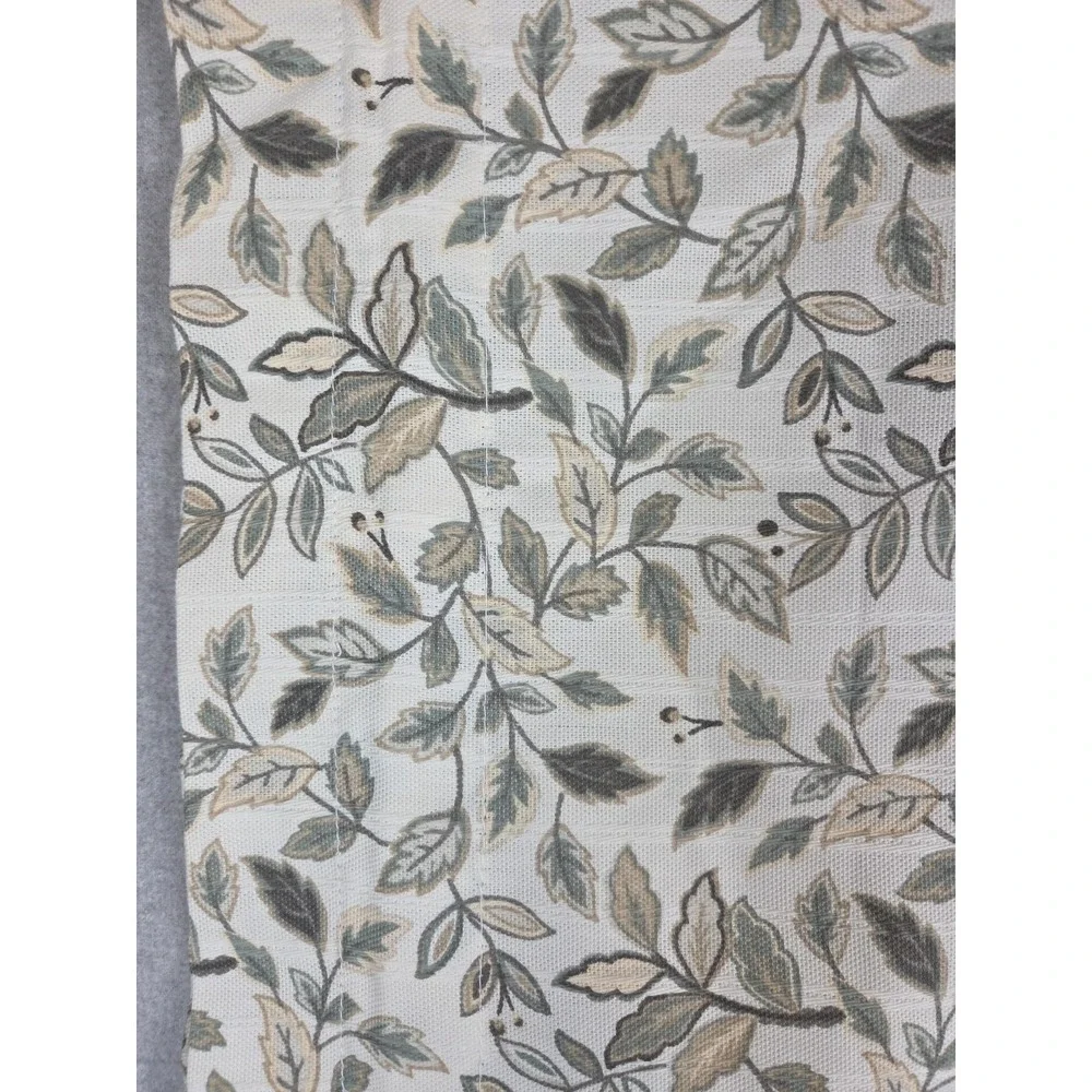 Waverly Valance Cottage Green Leaf Rod Pocket Curtain 15x52 Earth Nature Country